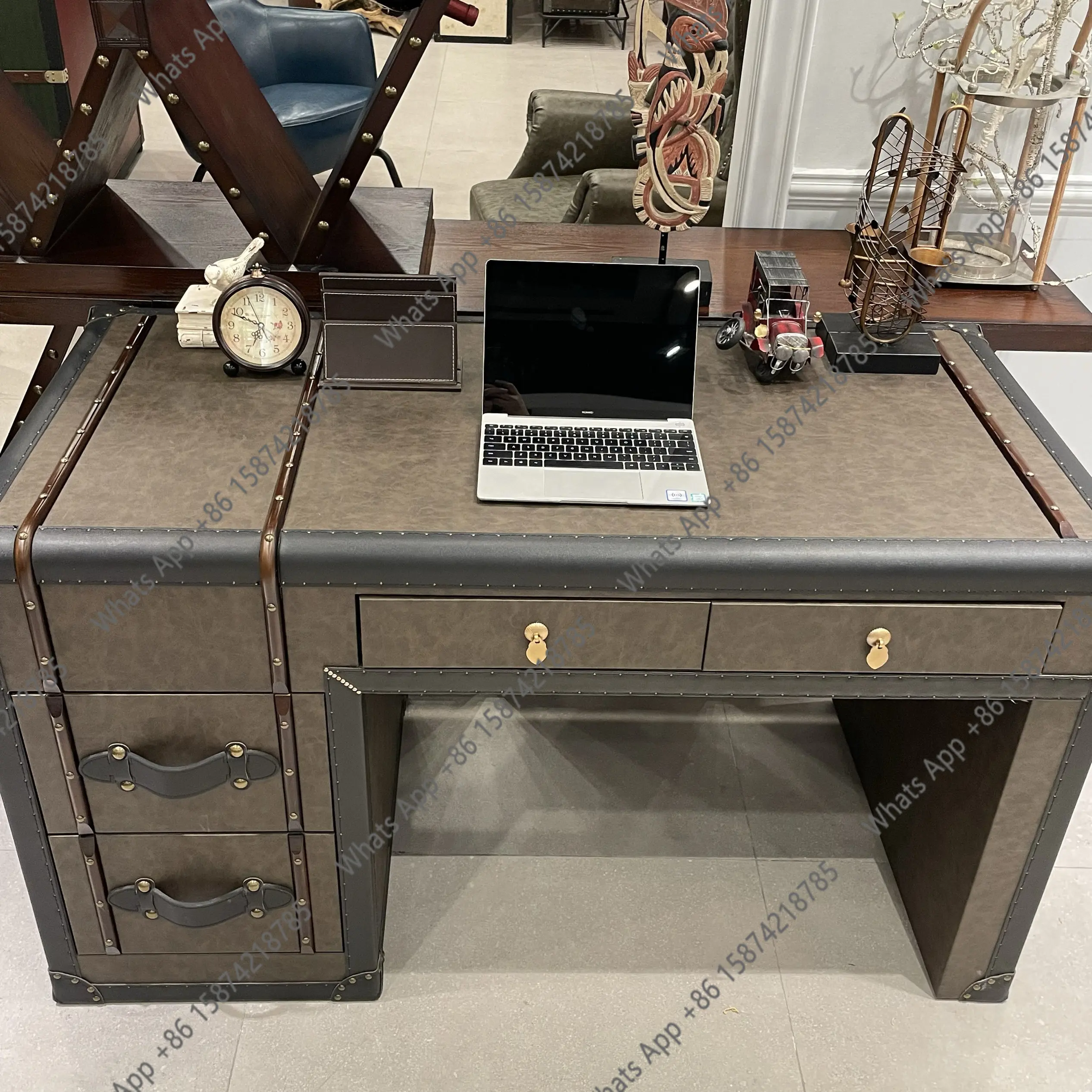 Iu アメリカンレトロ中古社長デスク無垢材デスクヨーロッパ高 - Office Furniture Second Hand のレビューと価格