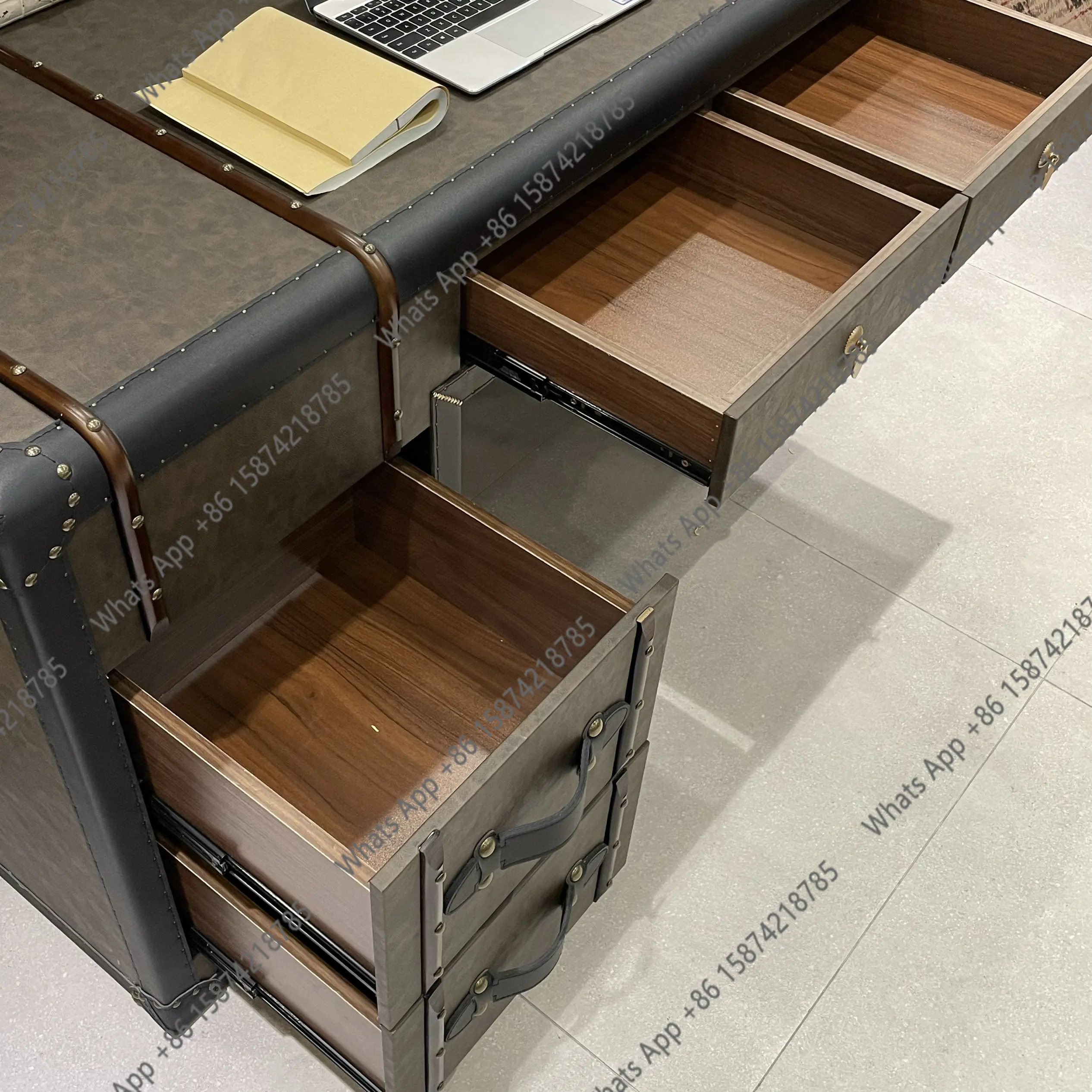 Iu アメリカンレトロ中古社長デスク無垢材デスクヨーロッパ高 - Office Furniture Second Hand のレビューと価格