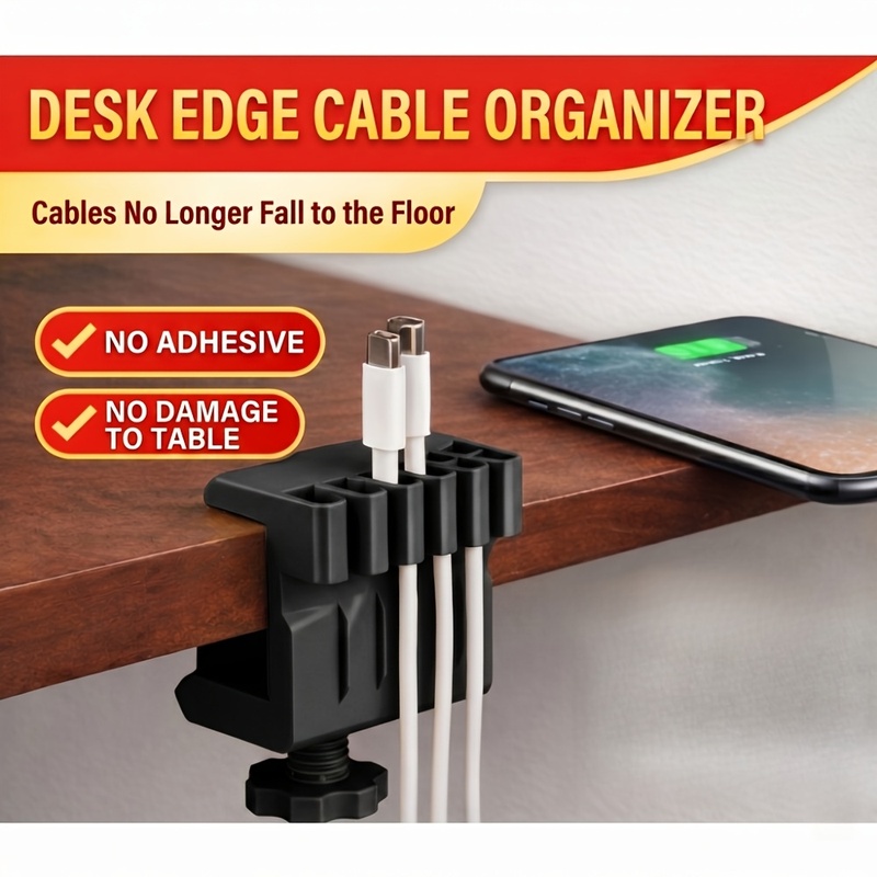 3つのデスクトップケーブルマネージャークリップ、USB充電器 - Office Furniture Direct のレビューと価格