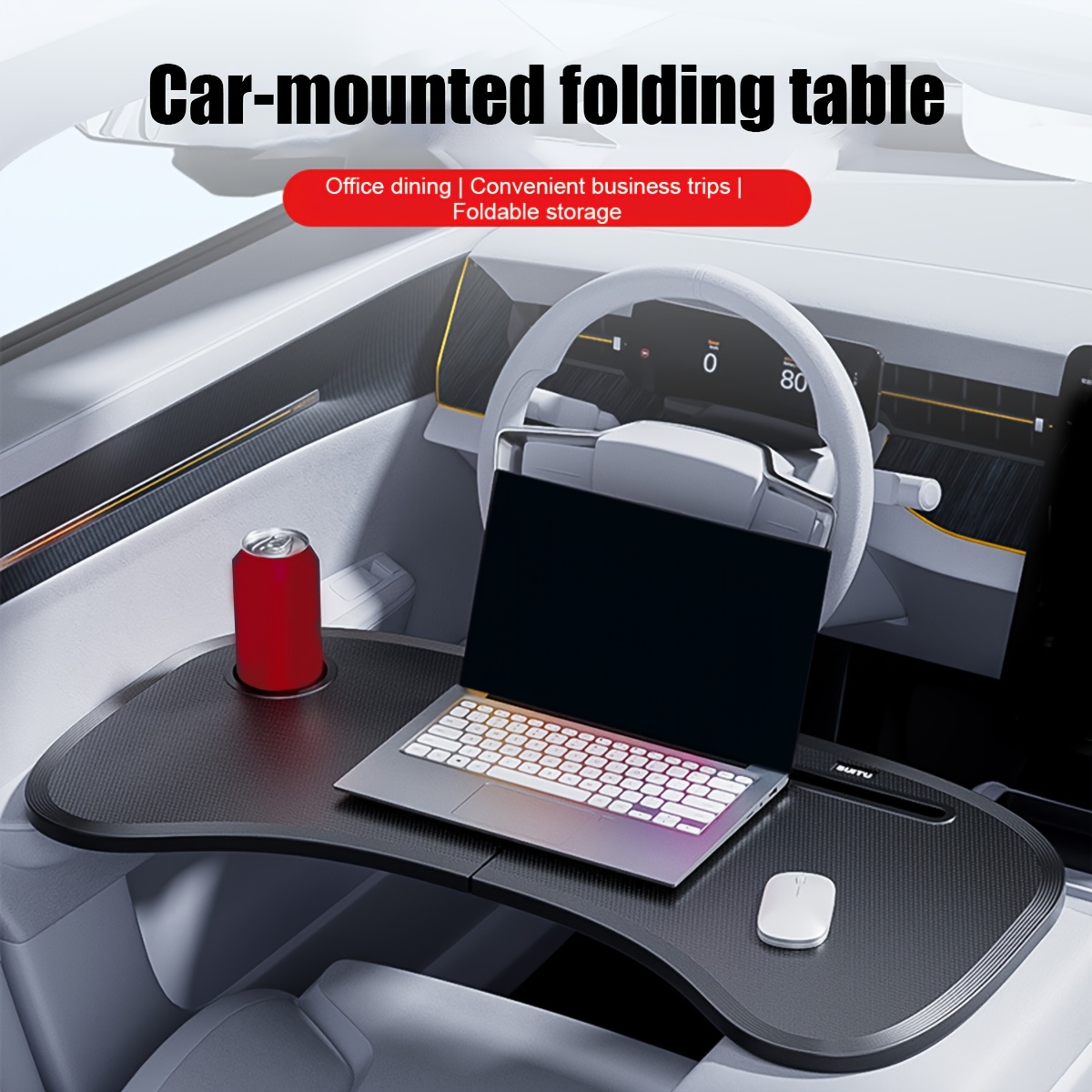 1 個車用折りたたみ式ステアリングホイールテーブル車用収納テ - Office Furniture Direct のレビューと価格