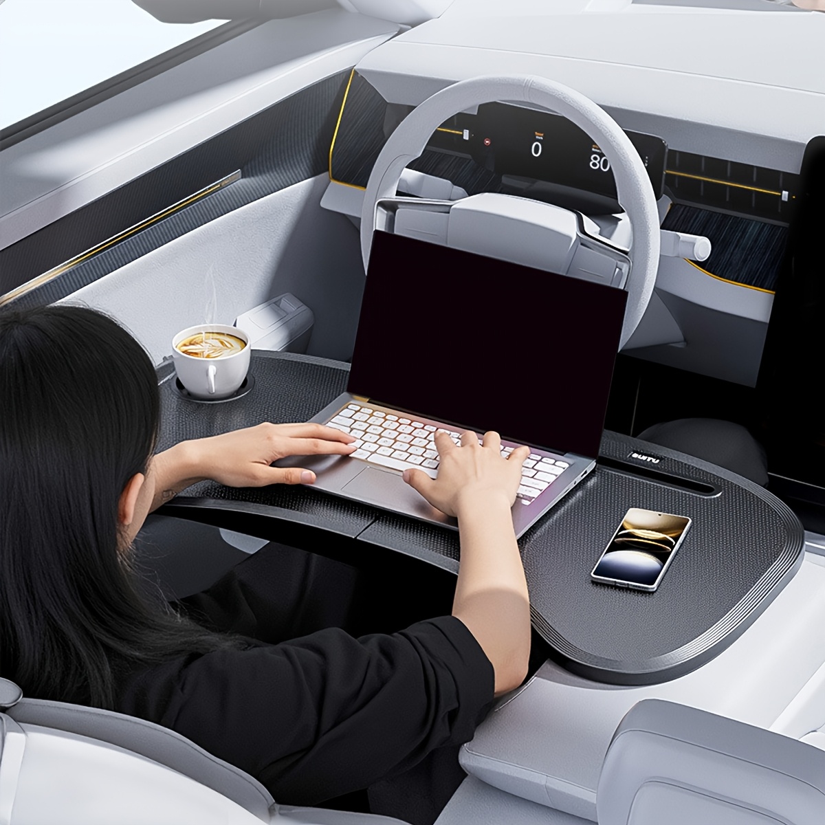 1 個車用折りたたみ式ステアリングホイールテーブル車用収納テ - Office Furniture Direct のレビューと価格
